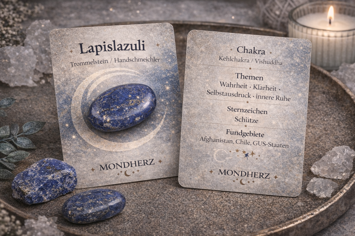 Lapislazuli Handschmeichler | Trommelstein