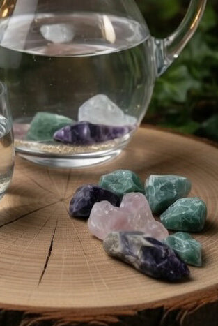 Hautpflege - Edelsteinset Rohsteine/Wassersteine