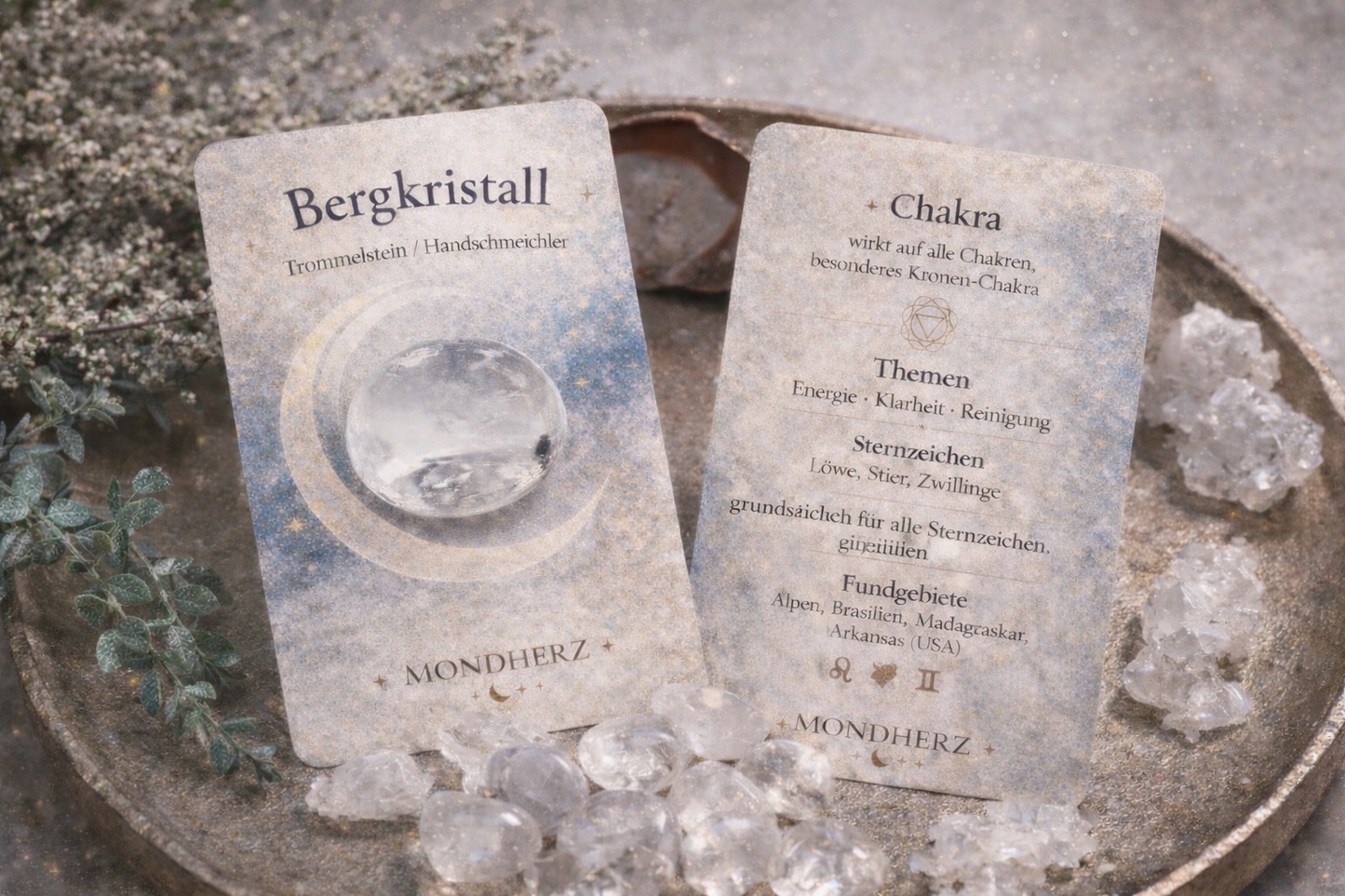 Bergkristall Handschmeichler | Trommelstein