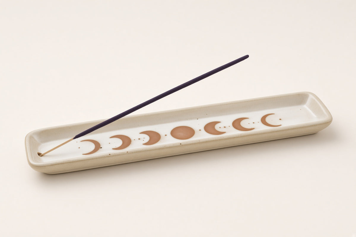 Räucherschale mit Mondphasen