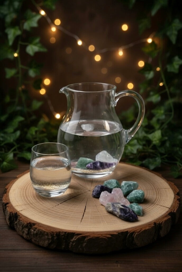 Hautpflege - Edelsteinset    Rohsteine/Wassersteine