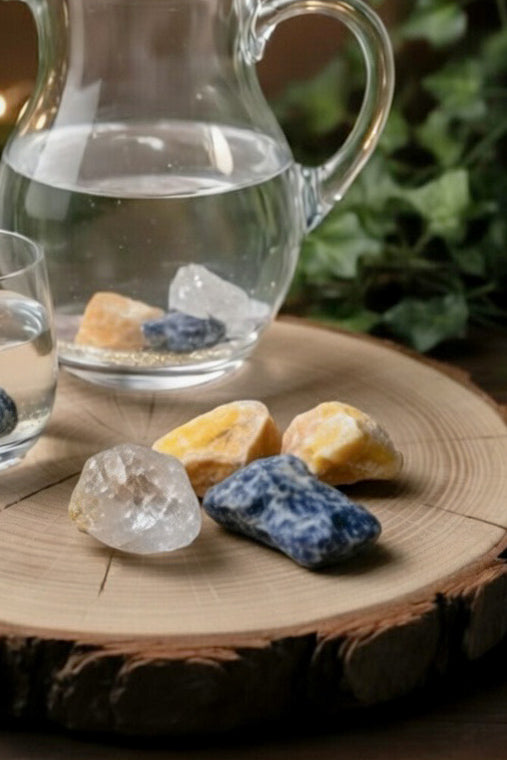 Harmonie& Einklang Edelsteinset Rohsteine/Wassersteine