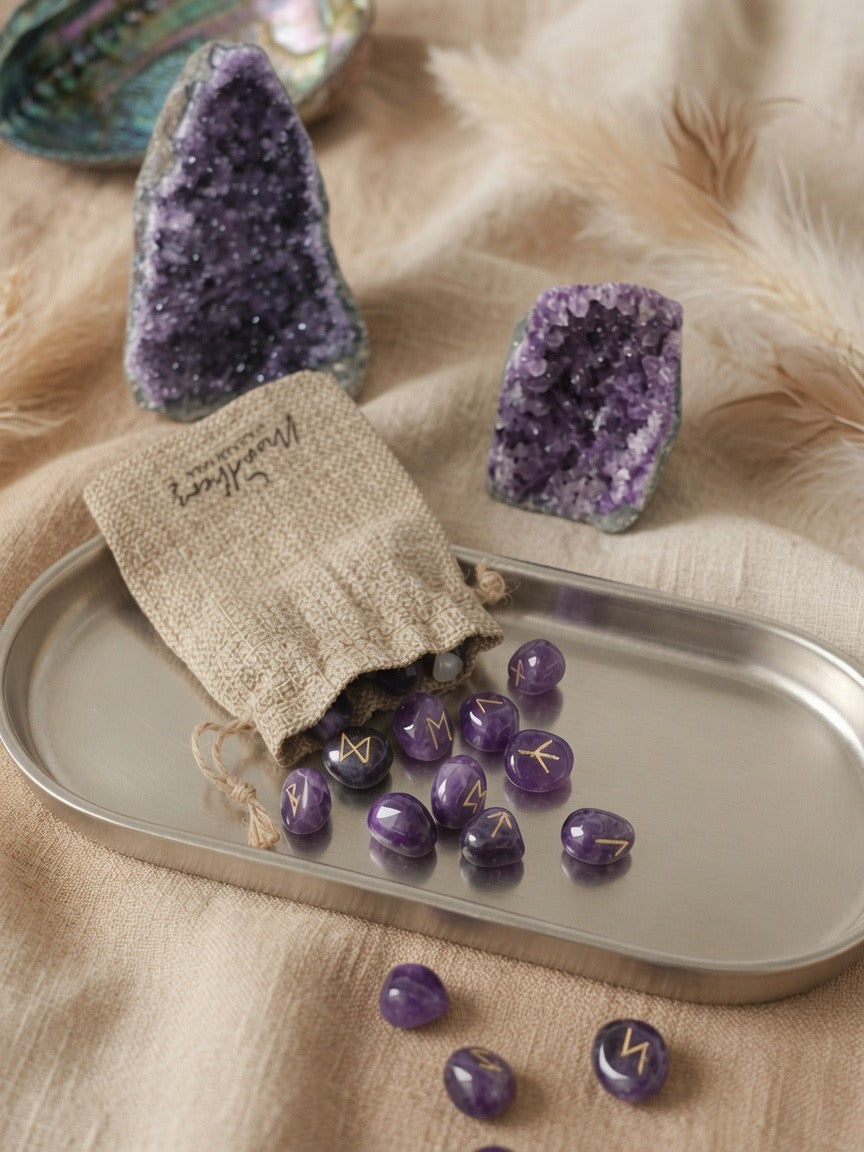 Runen Amethyst Futhark 