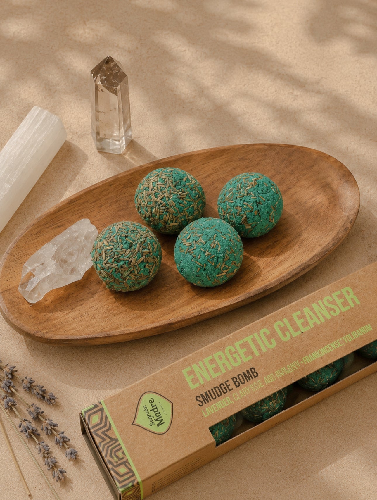Sagrada Madre Energetic Cleanser Smudge Bombs mit Lavendel und Olibanum für energetische Reinigung und Räucherrituale.