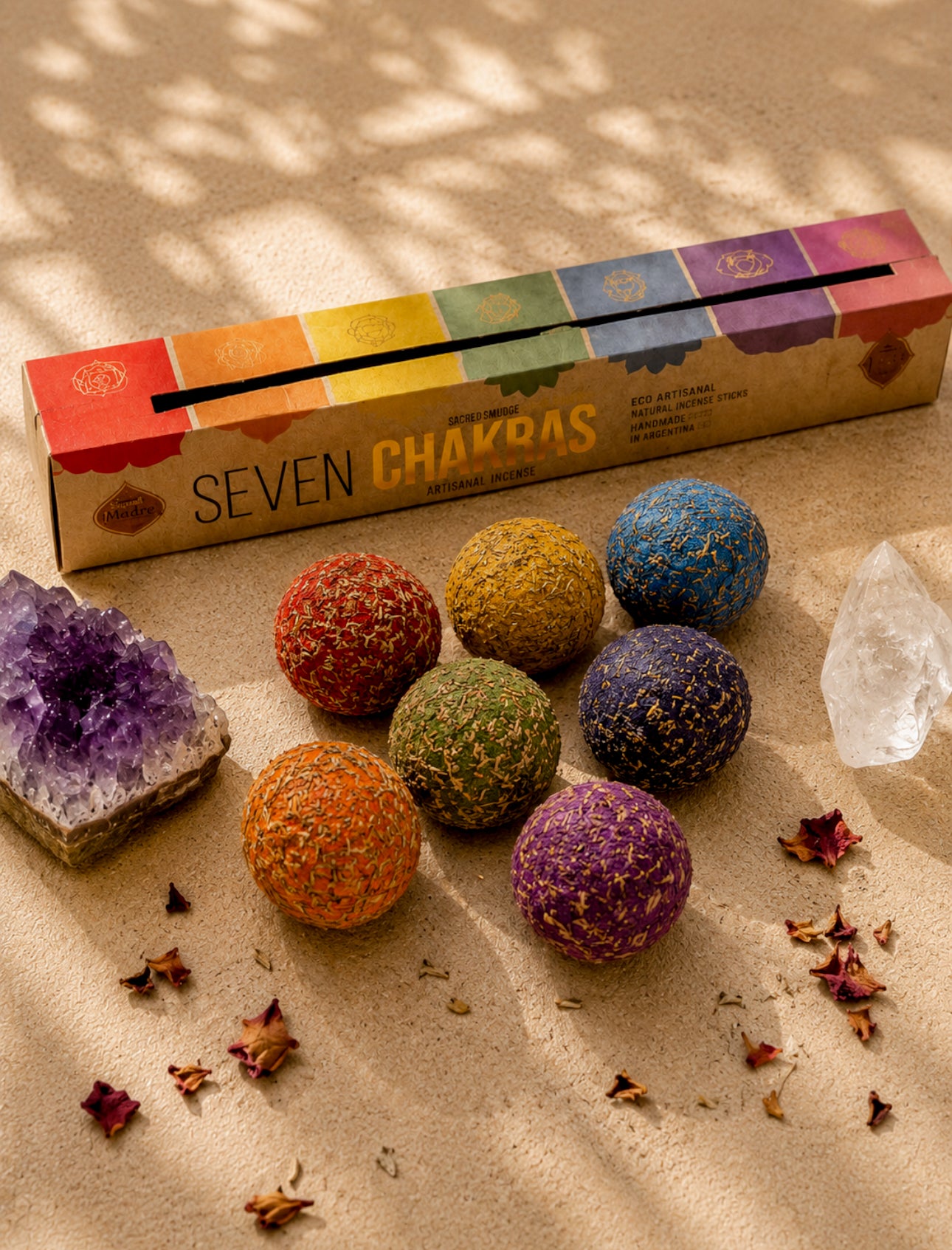 Sagrada Madre Seven Chakras Smudge Bombs zur Harmonisierung der sieben Chakren und Förderung energetischer Balance.